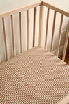 Crepe standard crib sheet - Latte