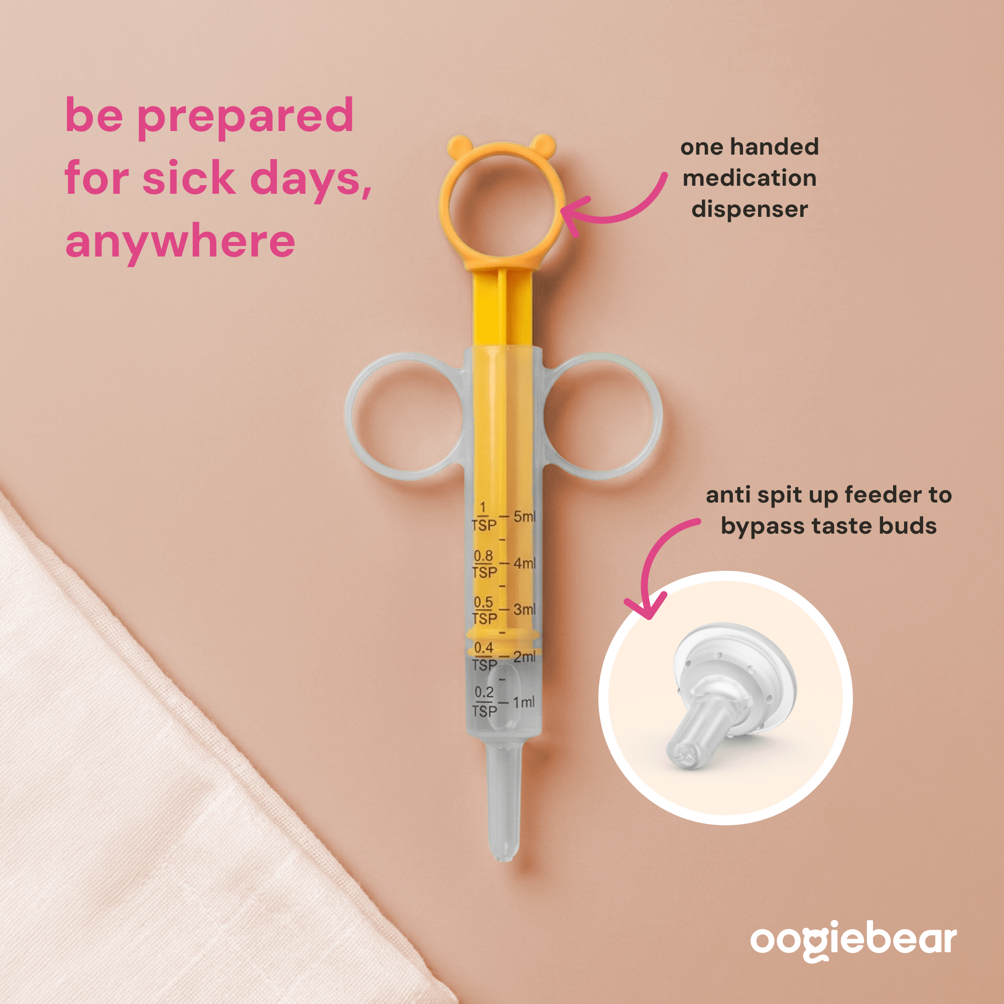 Oogiebear-Baby medicine syringe + feeder