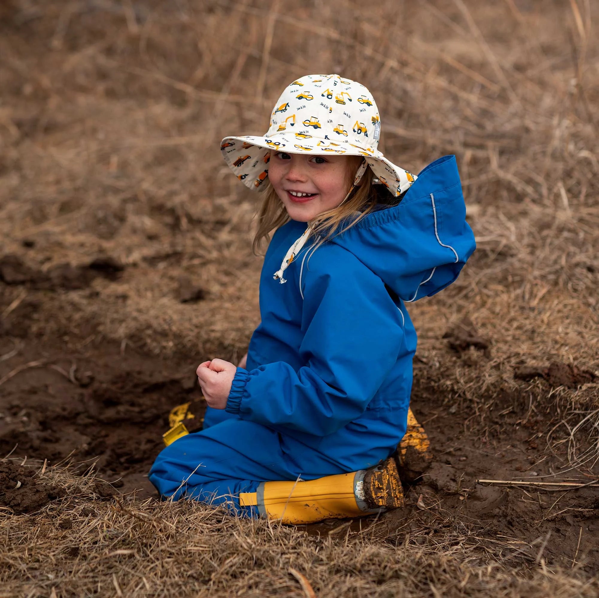Jan & Jul Cotton Floppy Hat- Little Diggers