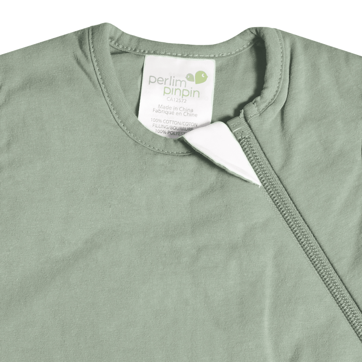 Perlimpinpin - Bamboo Newborn Sleep Sack - Moss Green (1.0 tog)