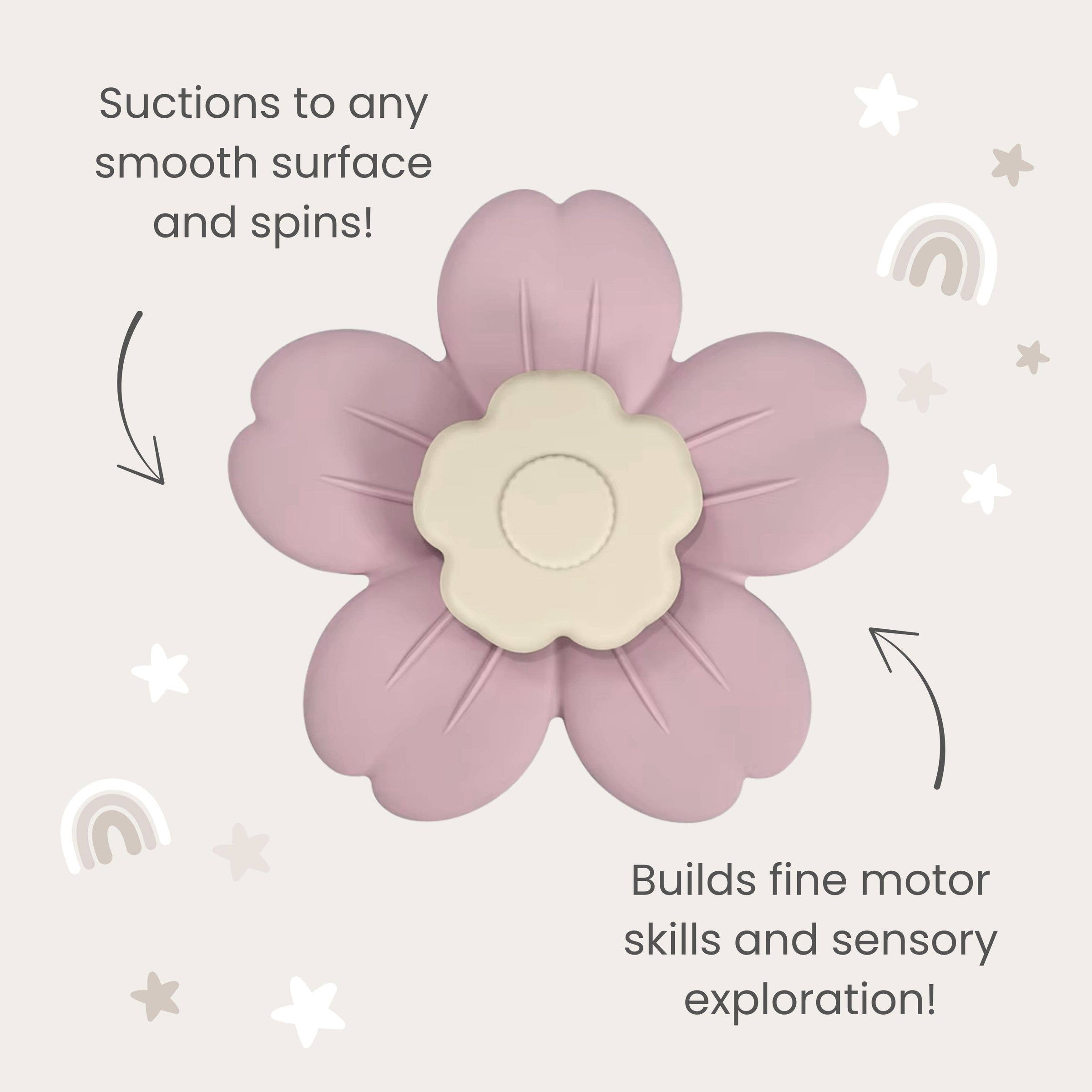 Flower Suction Spinner Toy