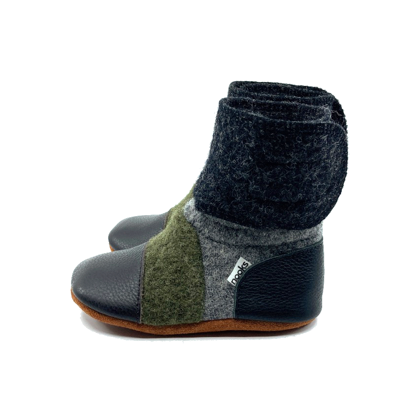 Nooks - Kelp Felted Wool Booties
