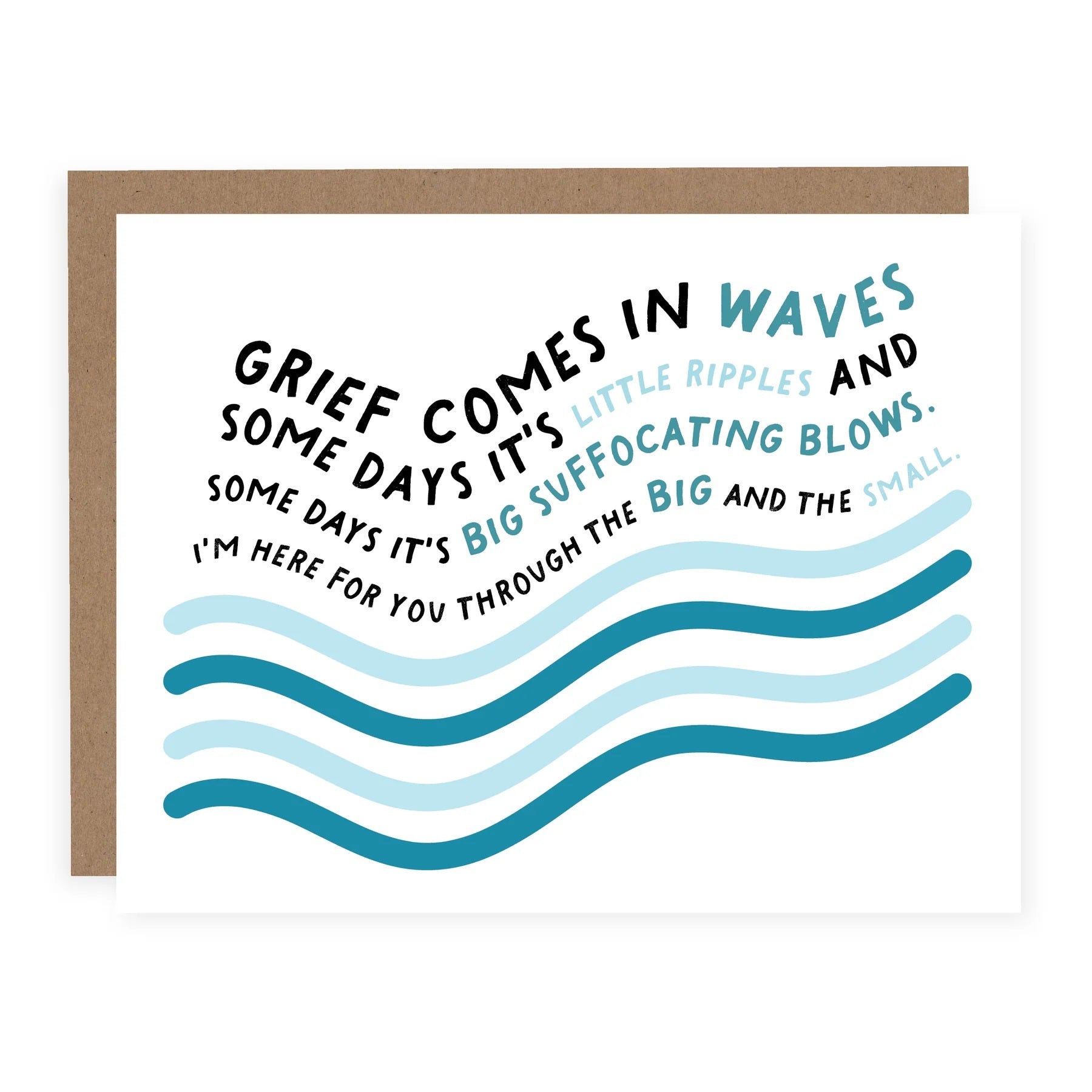 Pretty By Her - Grief Comes In Waves Card