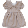 Mebie Baby - Gingham Peter Pan Collar Dress