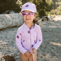 Jan & Jul Sunglasses- Heart Lavender with Aurora lens