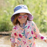 Jan & Jul Sunglasses- Heart Lavender with Aurora lens