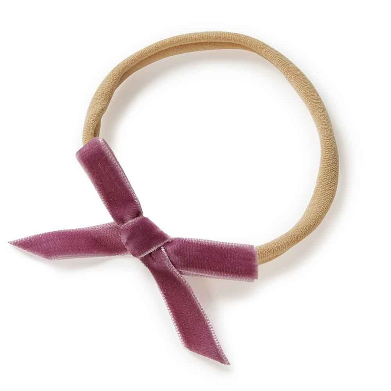 Grape Velvet Bow