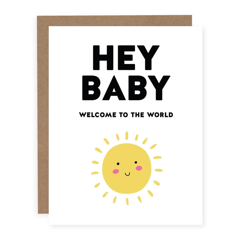 Pretty By Her - Hey Baby Welcome To The World Card