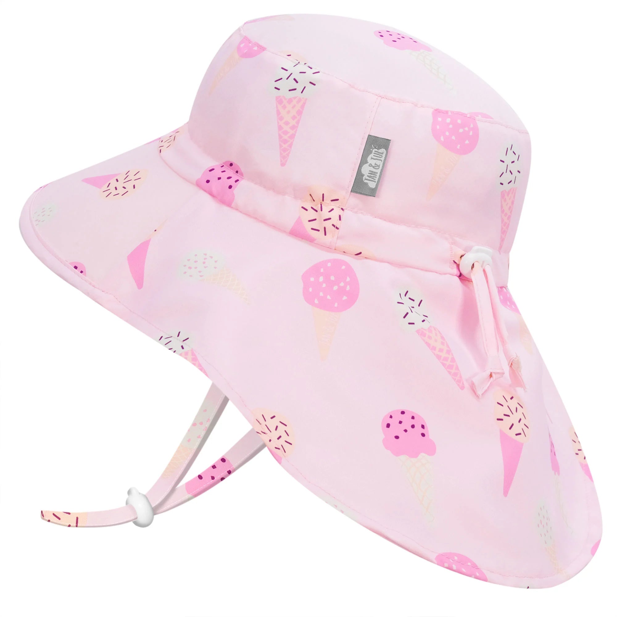 Jan & Jul Aqua Water Repellent Xplorer Hat - Pink Ice Cream