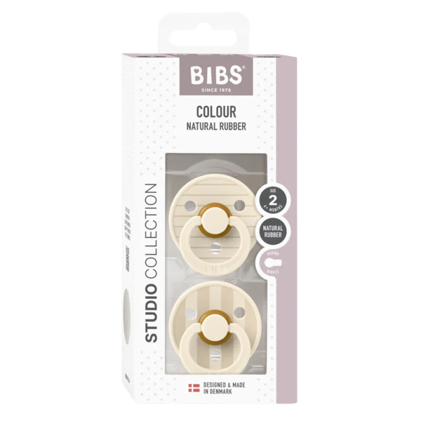 BIBS Pacifier - SIZE 1- Studio (2 pack)