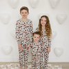 Mebie Baby - Conversation Hearts Ribbed Pajamas