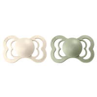 BIBS Pacifier - SIZE 2- Supreme- Soft Silicone (2 pack)
