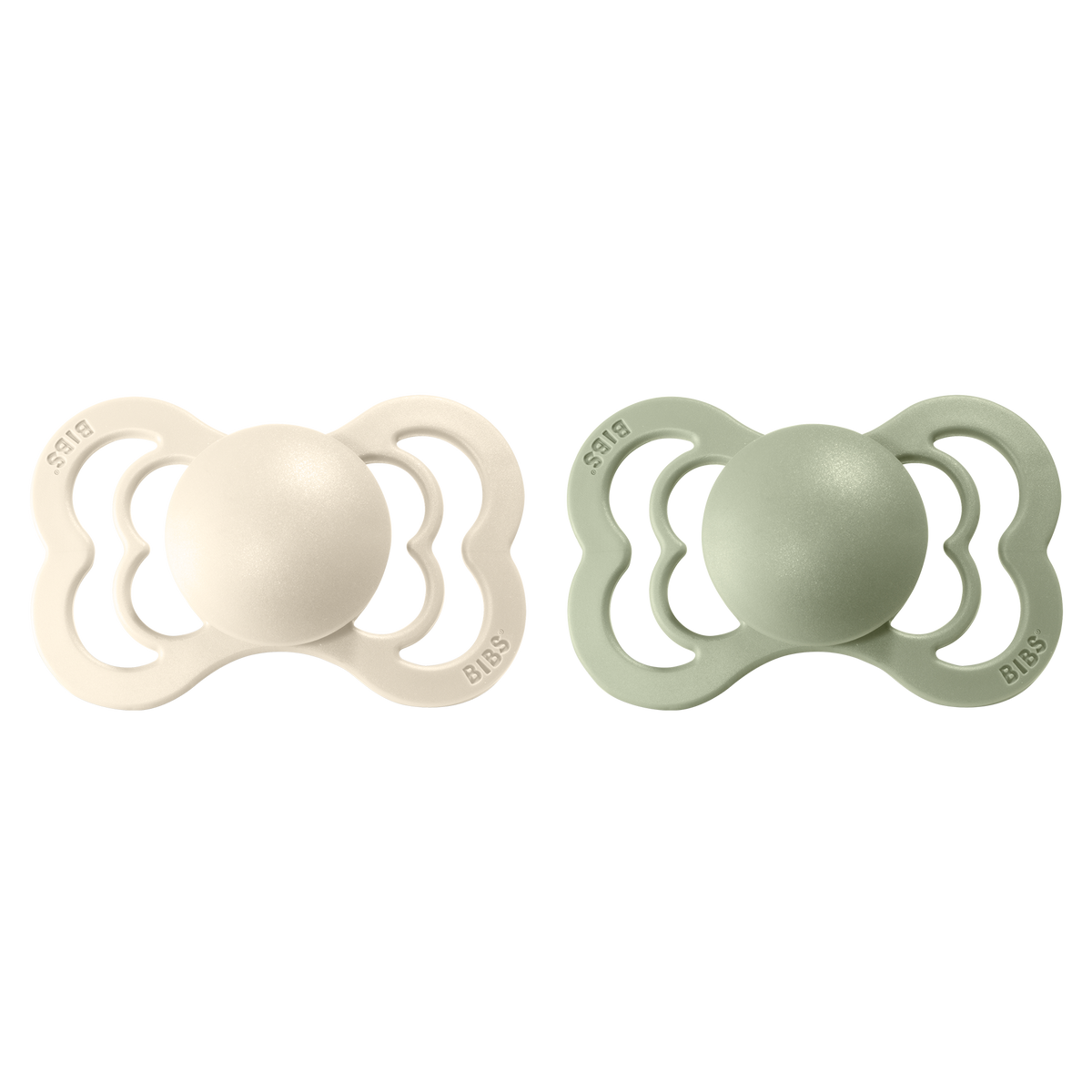 BIBS Pacifier - SIZE 2- Supreme- Soft Silicone (2 pack)