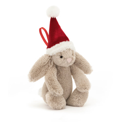 Jellycat Bashful Christmas Bunny Decoration- tiny