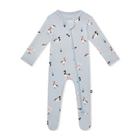 Kyte Baby - Zippered Footie - Mallard Duck -