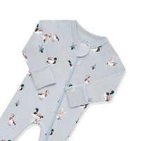 Kyte Baby - Zippered Footie - Mallard Duck -