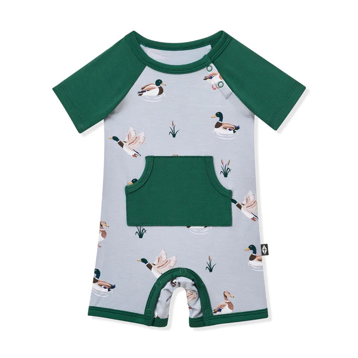 Kyte Baby - Shortalls in Mallard Duck