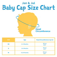 Jan & Jul Sun Soft Baby Cap- White