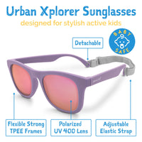 Jan & Jul Sunglasses- Dusty Purple with Aurora Lens