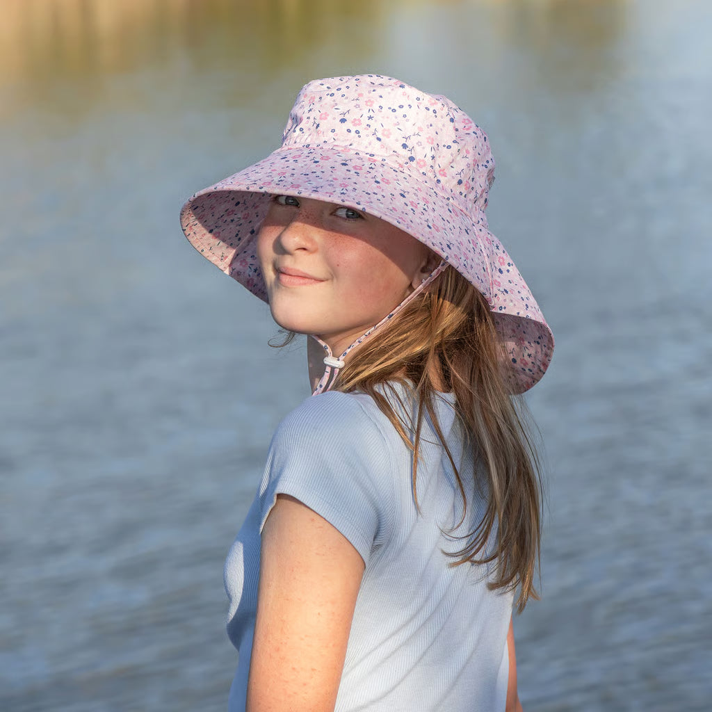 Jan & Jul Aqua Cotton Adventure Hat- Pink Blossom