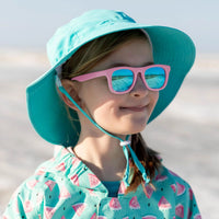 Jan & Jul Sunglasses- Peachy Pink with Aurora Lens