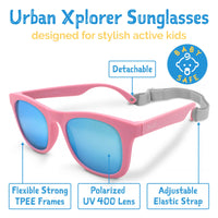 Jan & Jul Sunglasses- Peachy Pink with Aurora Lens