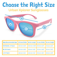 Jan & Jul Sunglasses- Peachy Pink with Aurora Lens