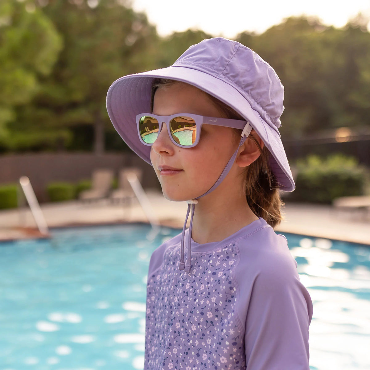 Jan & Jul Sunglasses- Dusty Purple with Aurora Lens