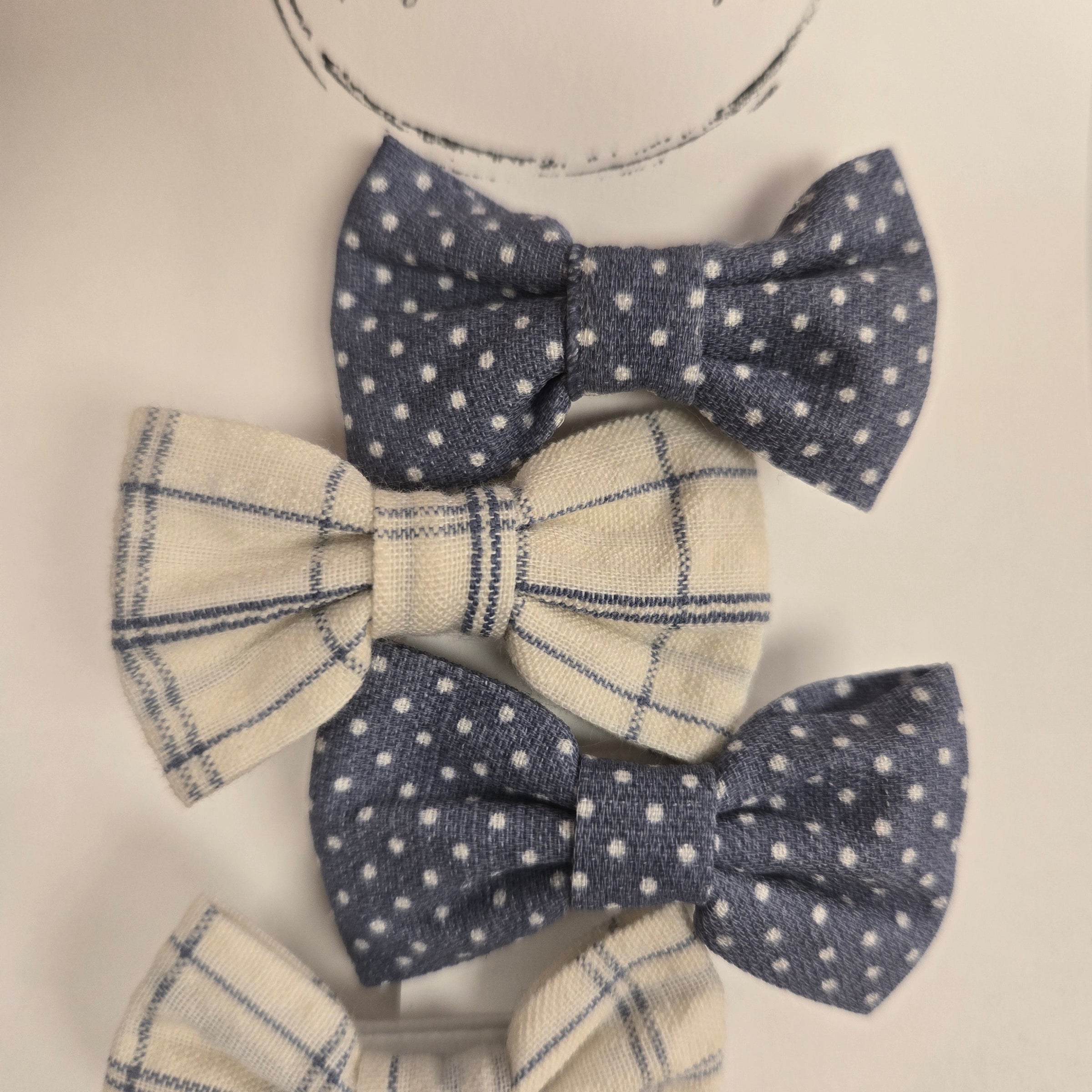 BTB - Fabric Bow Clips