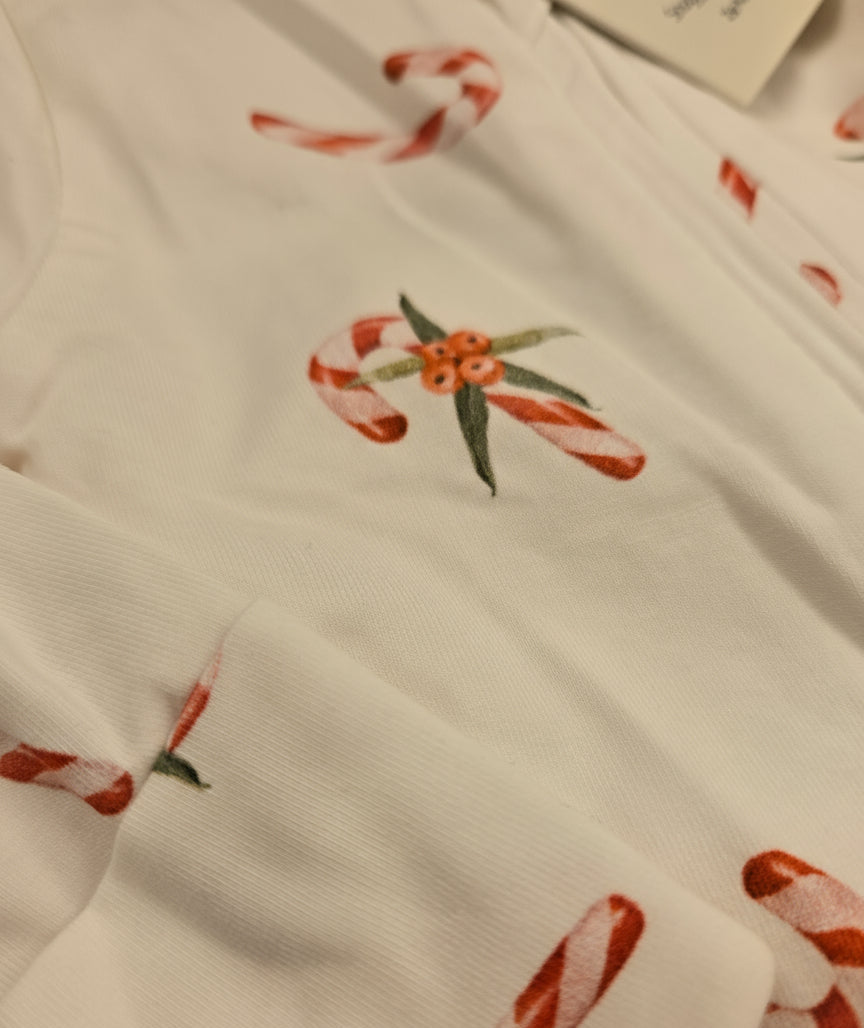 Snuggle Hunny- Candy Cane Organic Sleeper