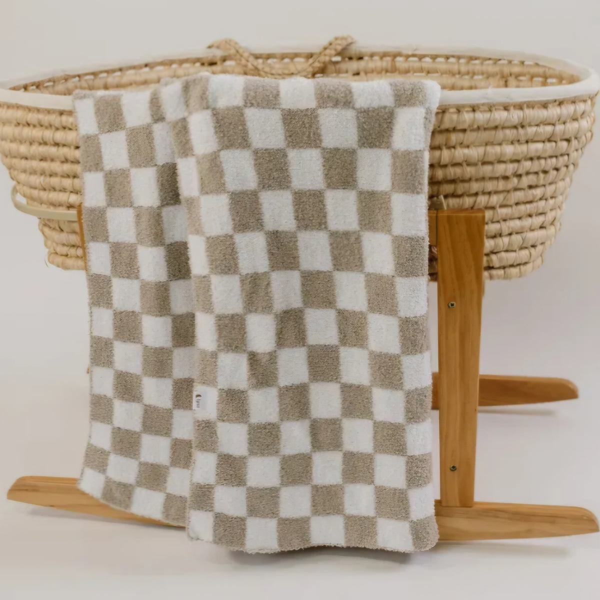 LunaBaby - Plush Checkered Blanket 30x40