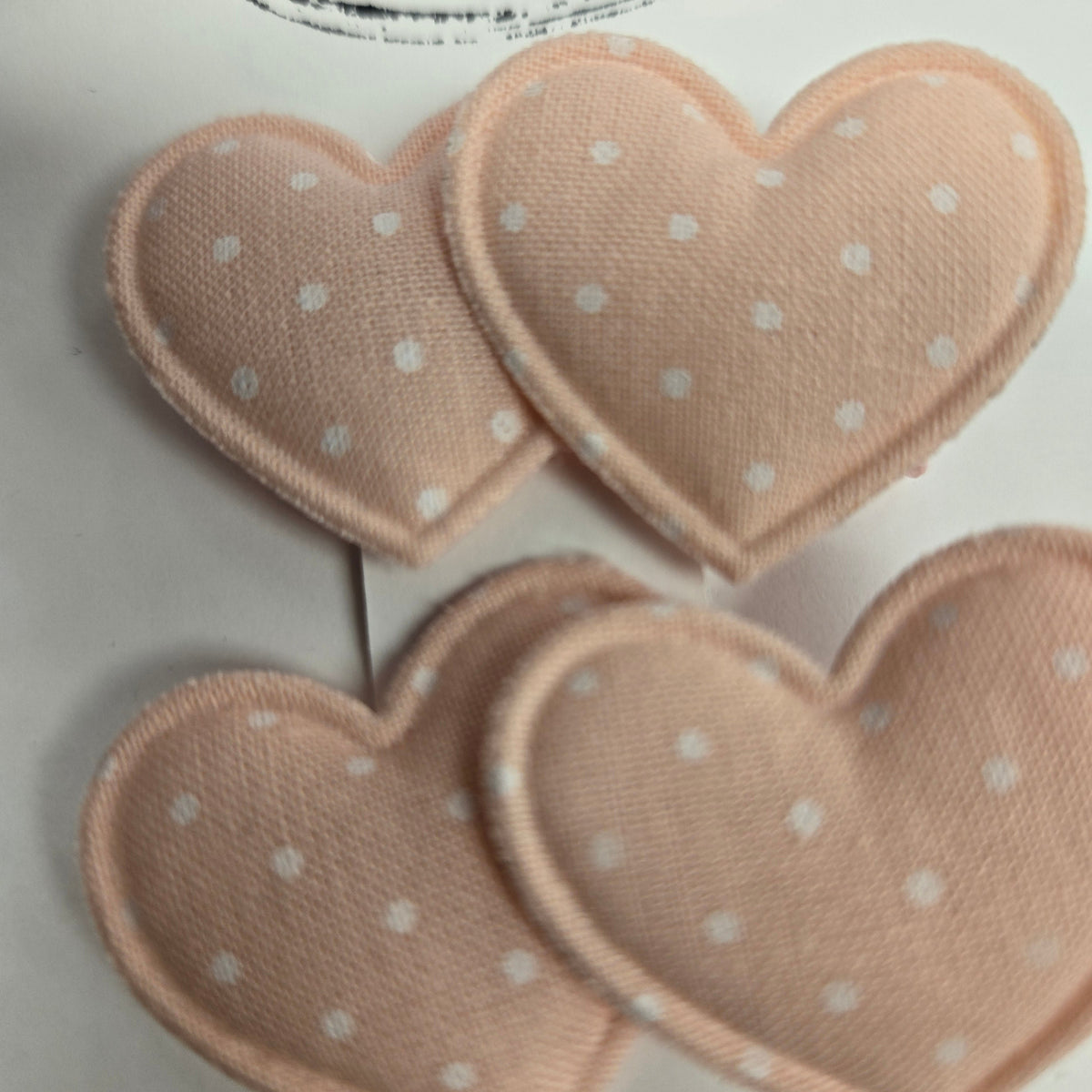 BTB - Fabric Heart Bow Clips