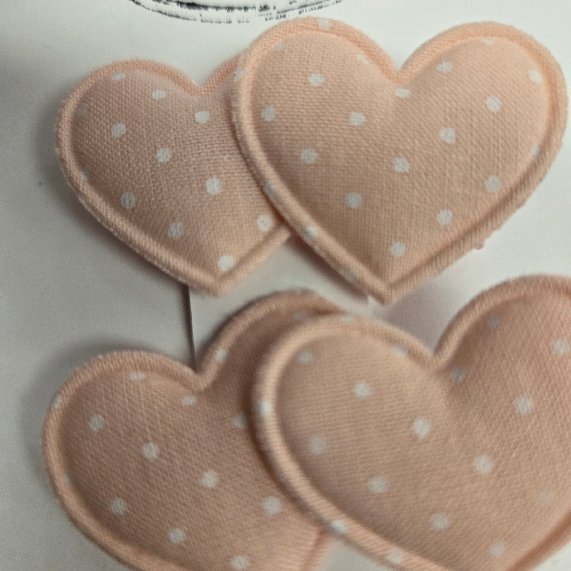 BTB - Fabric Heart Bow Clips