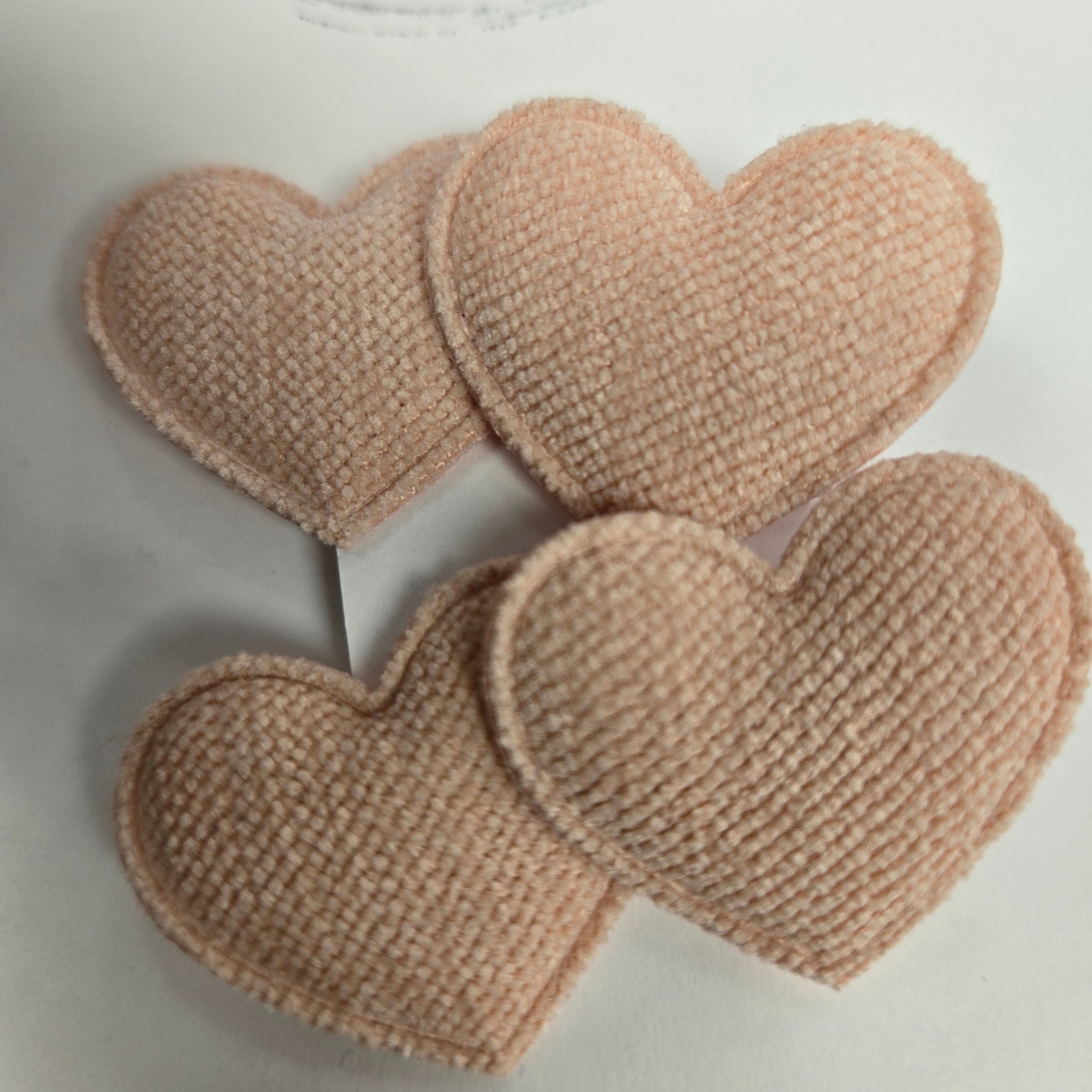 BTB - Fabric Heart Bow Clips