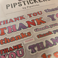 Pipstickers - Many Thanks