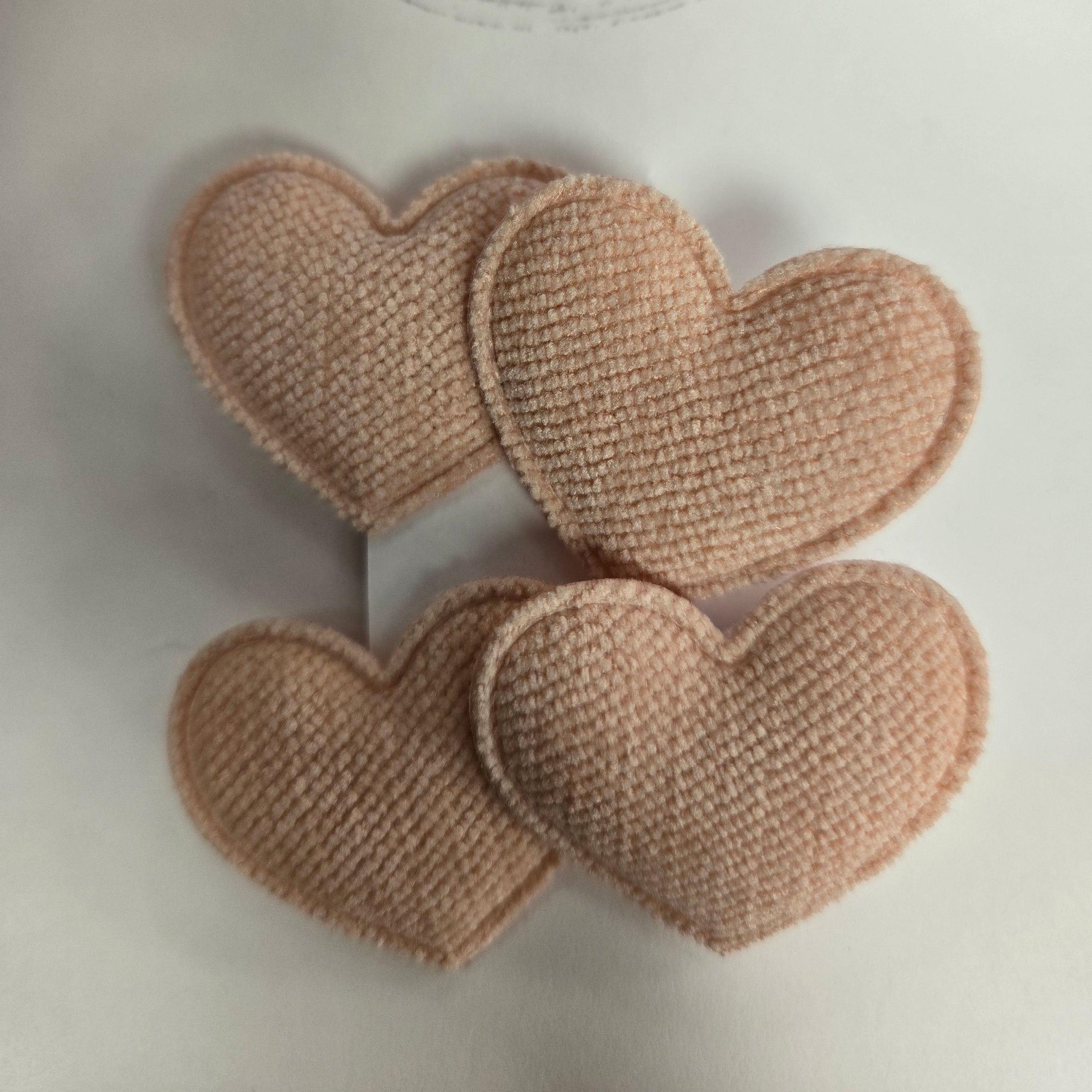 BTB - Fabric Heart Bow Clips