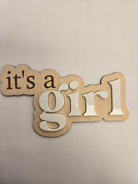 Wild Wheat & Rose - Wooden with Acrylic Announcements