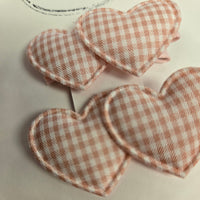 BTB - Fabric Heart Bow Clips
