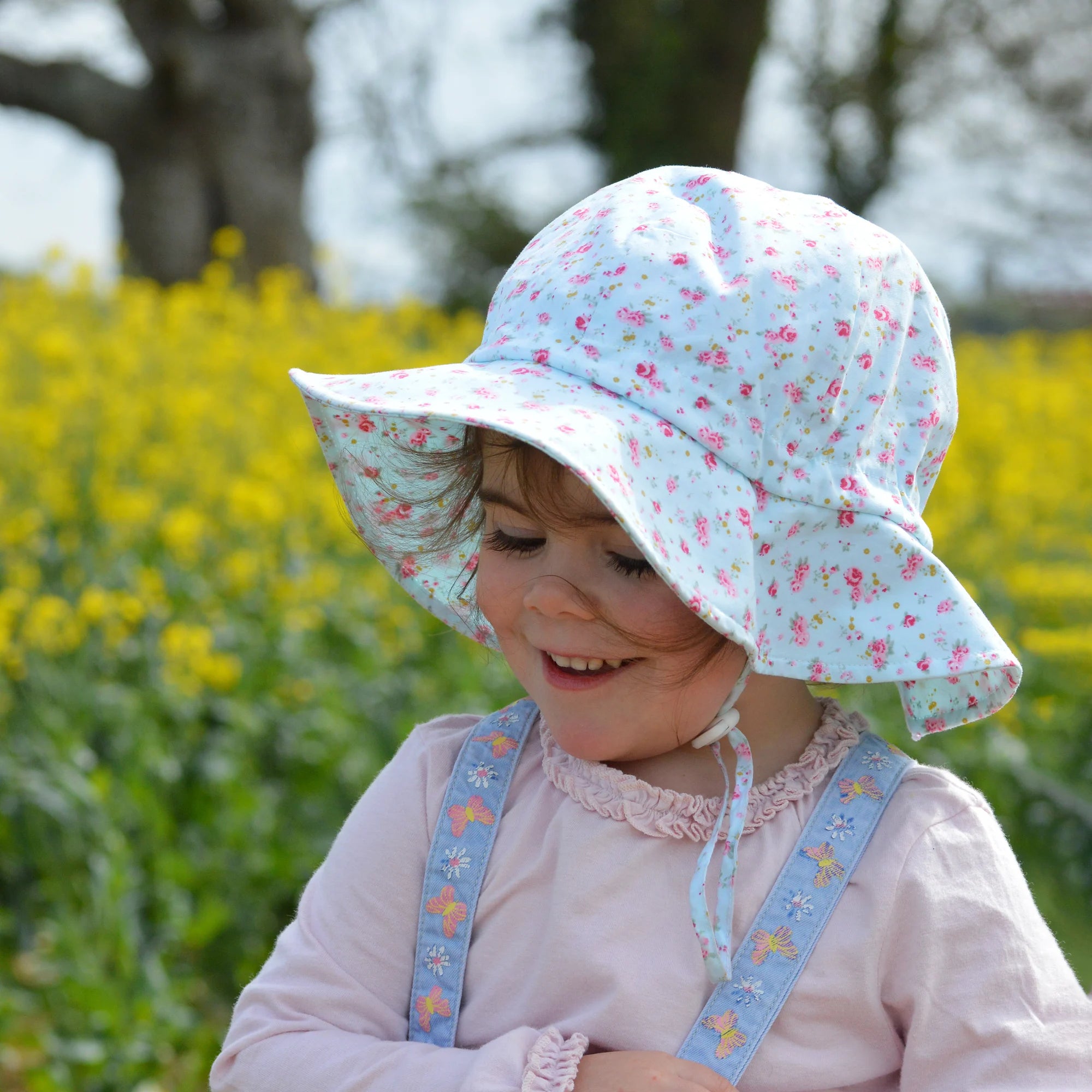 Jan & Jul Cotton Floppy Hat- Retro Rose