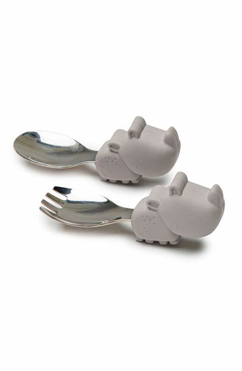 Loulou Lollipop Born to be Wild-Learning  Spoon & Fork -Rhino