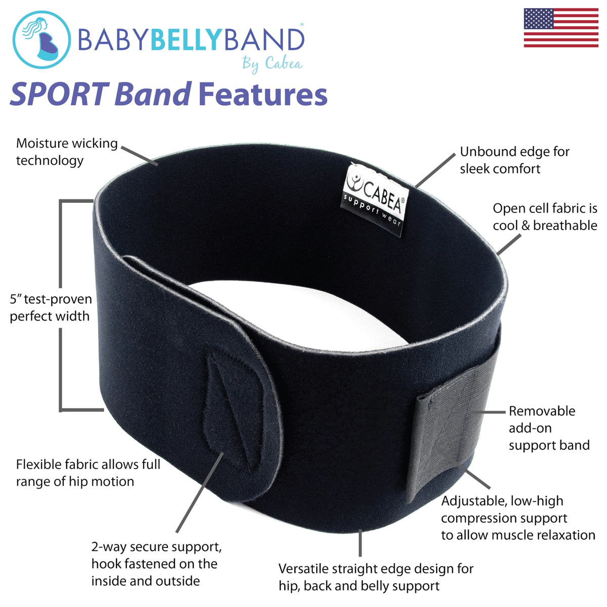 Baby Belly Band Sport