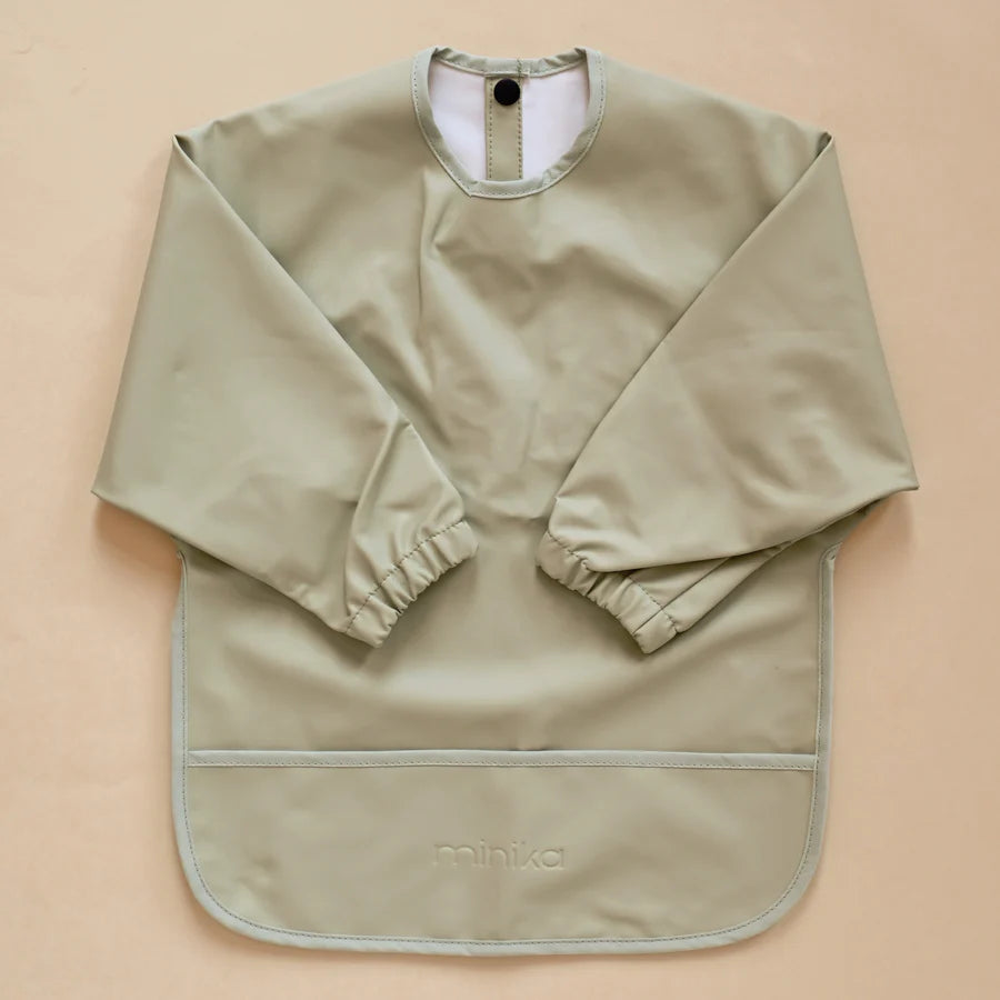 Long sleeve bib - Stone