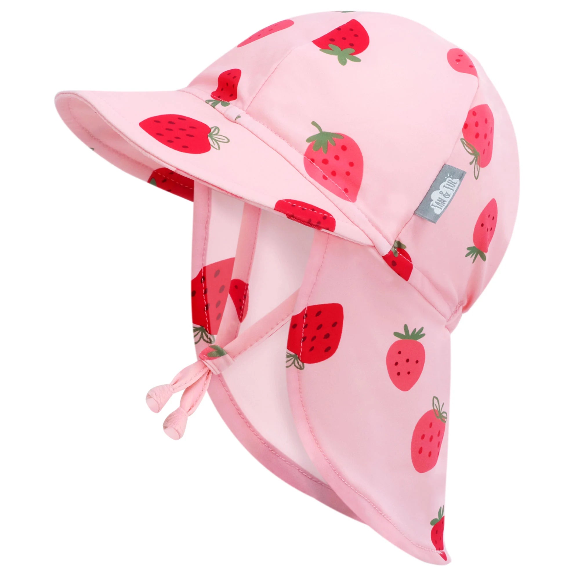 Jan & Jul Sun Soft UV Baby Cap - Quick Dry - Pink Strawberries