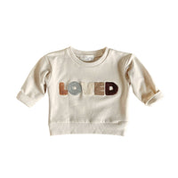 Little Luba Fuzzy LOVE letters- Sweatshirt