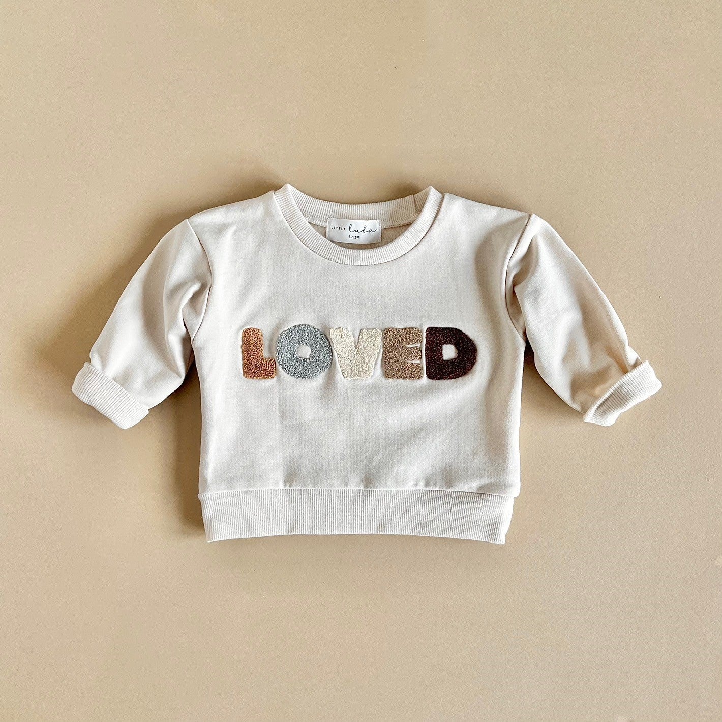 Little Luba Fuzzy LOVE letters- Sweatshirt