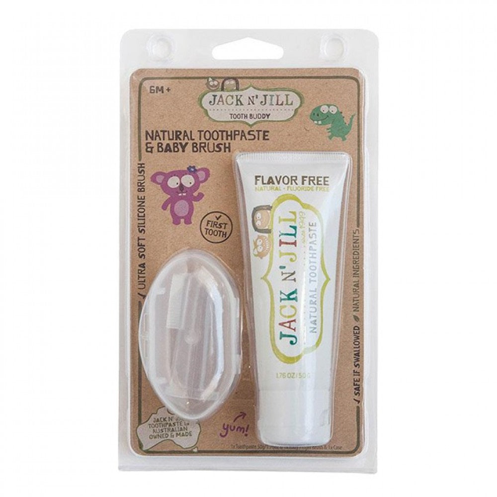 Jack N' Jill Natural Toothpaste & Baby Brush