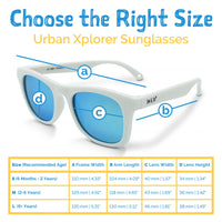 Jan & Jul Sunglasses- White with Aurora Lens
