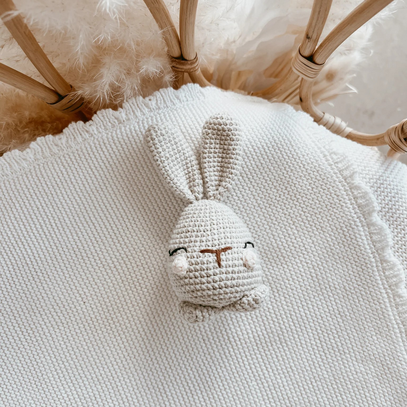 Blossom And Pear  - Bunny Crochet Rattle