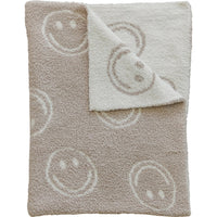 mebie baby smiley taupe plush blanket baby bump brandon manitoba