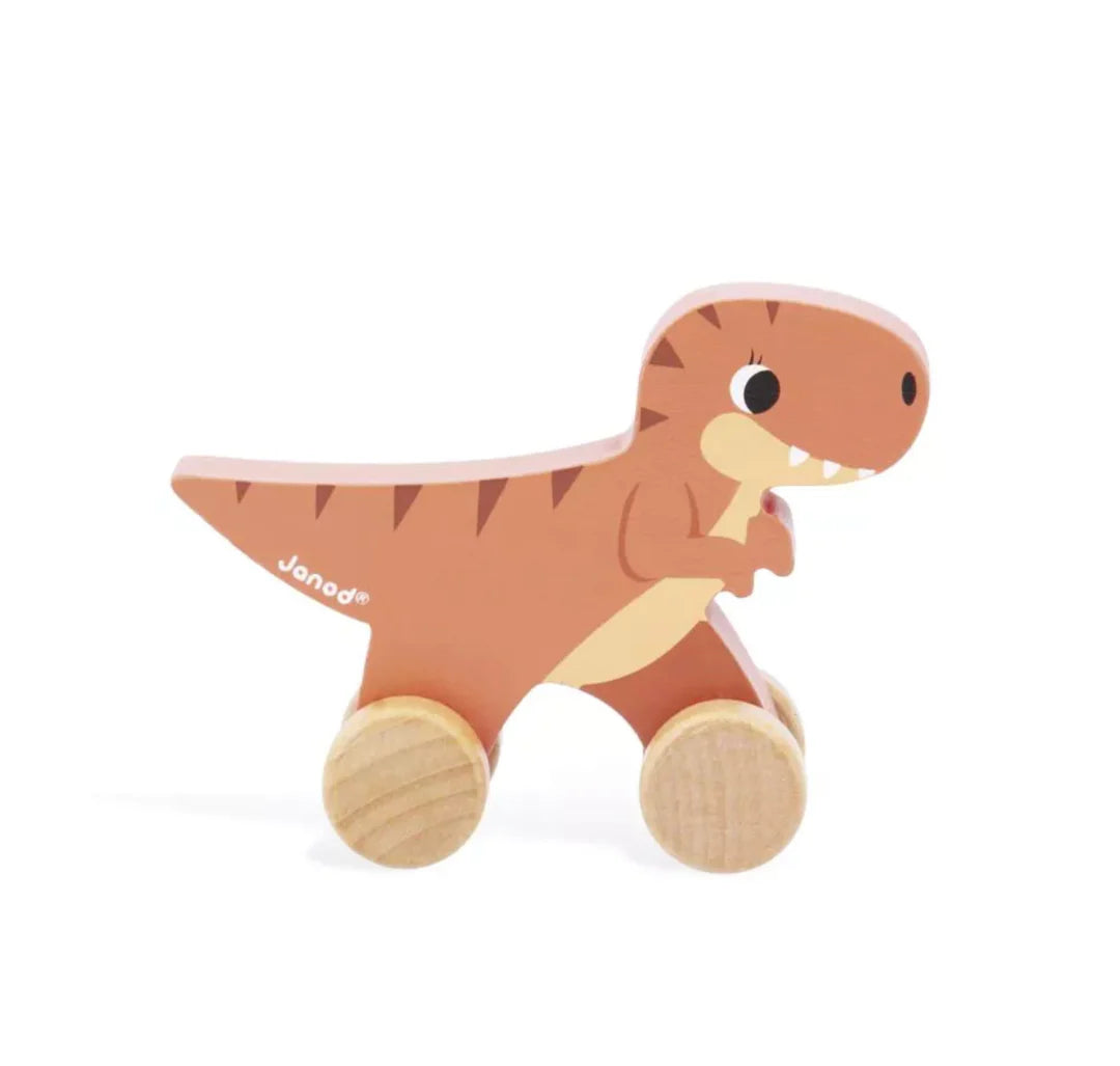 Janod Mini Push Along Dino